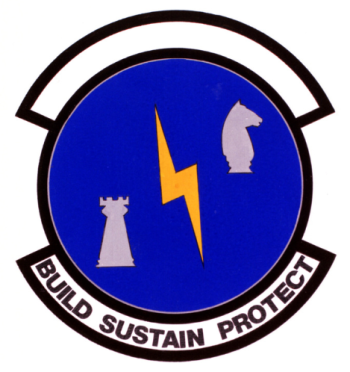 Coat of arms (crest) of the 20th Civil Engineer Squadron, US Air Force