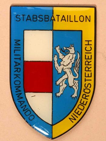 Coat of arms (crest) of the Staff Battalion Niederösterreich Military Command, Austria