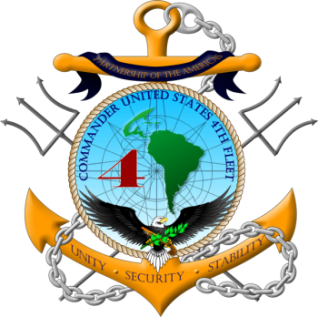 Coat of arms (crest) of the 4th Fleet, US Navy