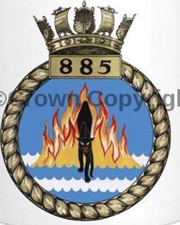 Coat of arms (crest) of the No 885 Squadron, FAA