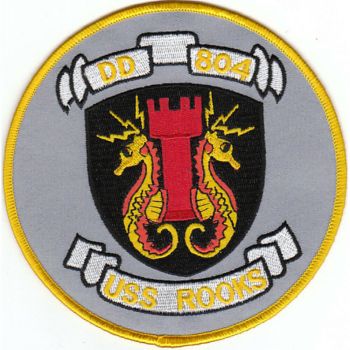 Coat of arms (crest) of the Destroyer USS Rooks (DD-804), US Navy