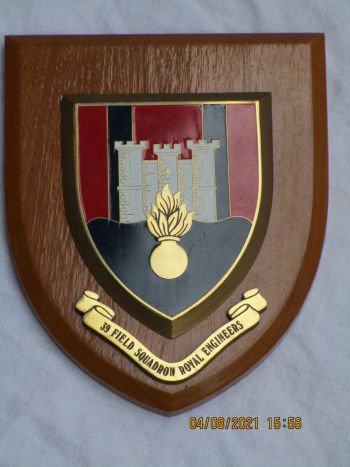 Coat of arms (crest) of the 39 Field Squadron, RE, British Army