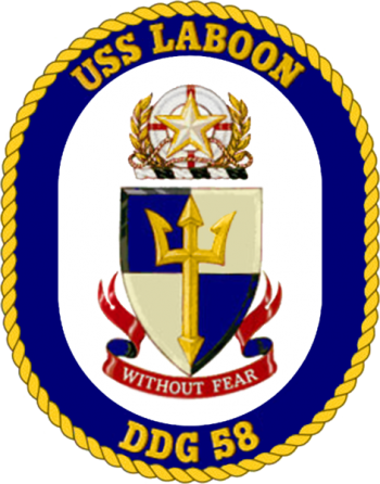 Coat of arms (crest) of the Destroyer USS Laboon