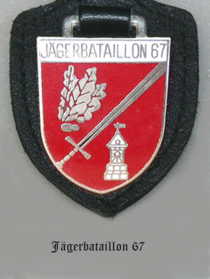Coat of arms (crest) of the Jaeger Battalion 67, German Army