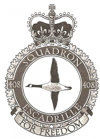 Coat of arms (crest) of the No 408 Squadron, Royal Canadian Air Force