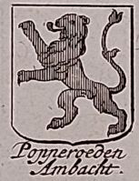 Wapen van Poppenroede/Arms (crest) of Poppenroede