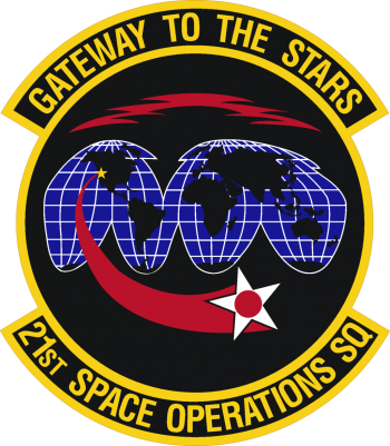 Coat of arms (crest) of the 21st Space Operations Squadron, US Air Force