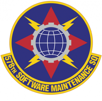 Coat of arms (crest) of the 578th Software Maintenance Squadron, US Air Force
