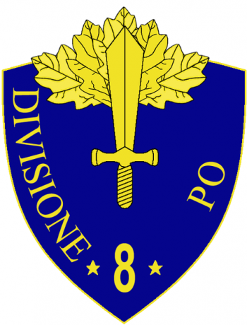 Coat of arms (crest) of the 8th Infantry Division Po, Italian Army