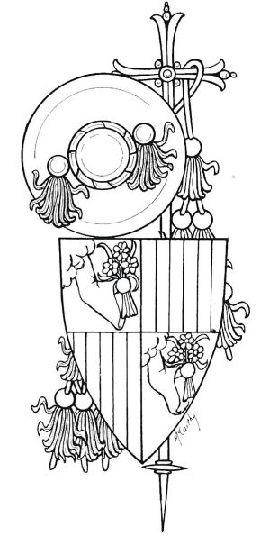 Arms of Philibert Babou de La Bourdaisière