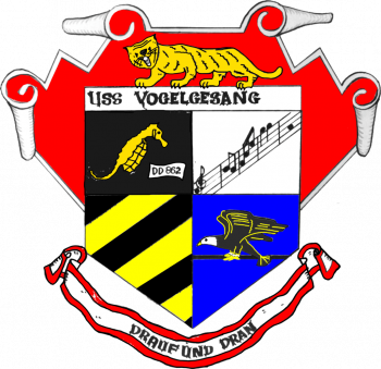 Coat of arms (crest) of the Destroyer USS Vogelgesang (DD-862)