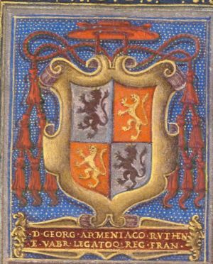 Arms (crest) of Georges d’Armagnac