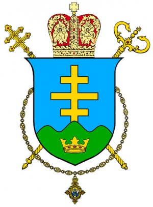 Arms (crest) of the Archeparchy of Ivano-Frankivsk (Ukrainian Rite)