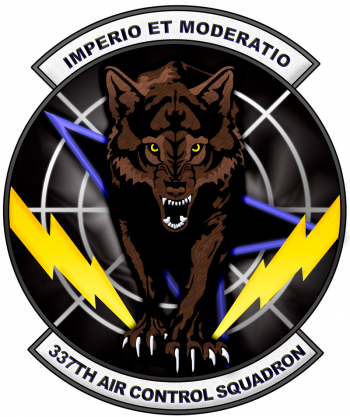 Coat of arms (crest) of the 337th Air Control Squadron, US Air Force