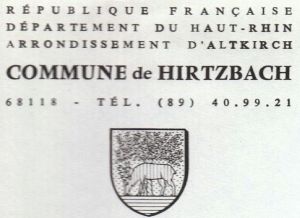 Blason de Hirtzbach/Coat of arms (crest) of {{PAGENAME
