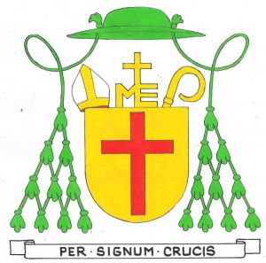 Arms (crest) of Joseph-Marie Laucaigne