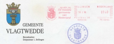Wapen van Vlagtwedde/Coat of arms (crest) of Vlagtwedde