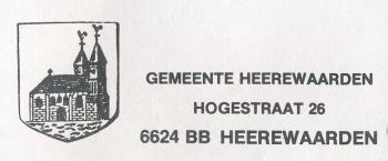 Wapen van Heerewaarden/Coat of arms (crest) of Heerewaarden