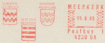 Wapen van Nieuwland/Coat of arms (crest) of Nieuwland