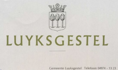 Wapen van Luyksgestel/Coat of arms (crest) of Luyksgestel