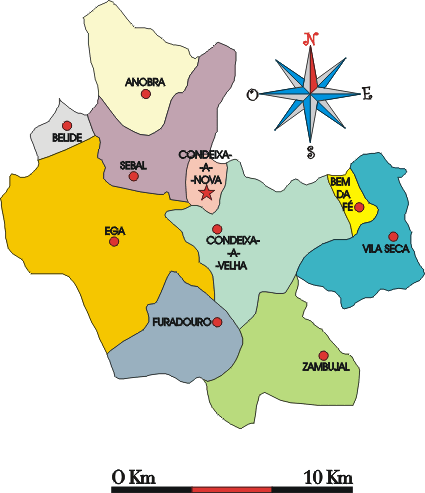 Mapa administrativo do municpio de Condeixa-a-Nova