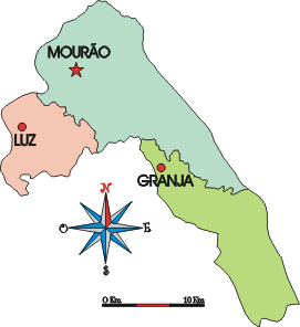 Mapa administrativo do municpio de Mouro