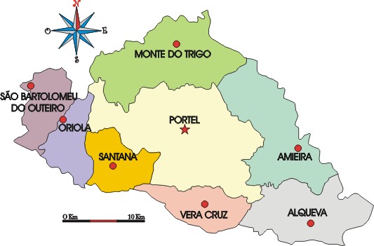 Mapa administrativo do municpio de Portel