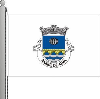 Bandeira da freguesia de Barril de Alva