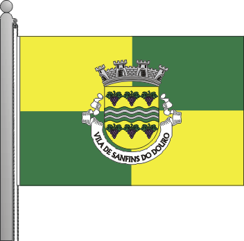 Bandeira da freguesia de Sanfins do Douro