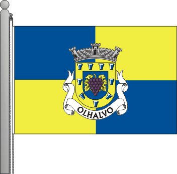 Bandeira da freguesia de Olhalvo