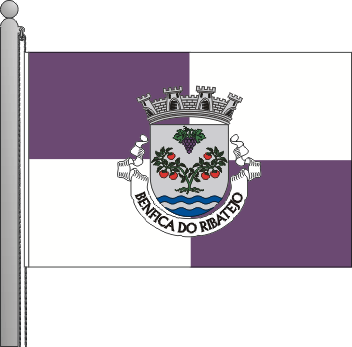 Bandeira da freguesia de Benfica do Ribatejo