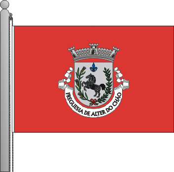Bandeira da freguesia de Alter do Cho