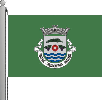 Bandeira da freguesia de Santa Cristina de Figueir