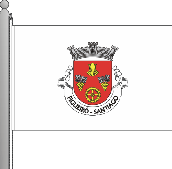 Bandeira da freguesia de Santiago de Figueir