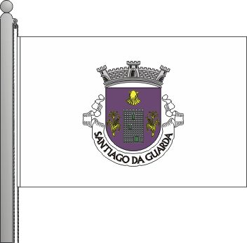Bandeira da freguesia de Santiago da Guarda