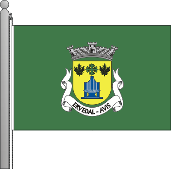 Bandeira da freguesia de Ervedal