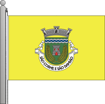 Bandeira da freguesia de So Cosme e So Damio