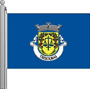 Bandeira da freguesia de Tresouras