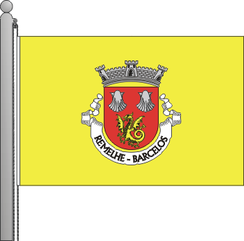 Bandeira da freguesia de Remelhe