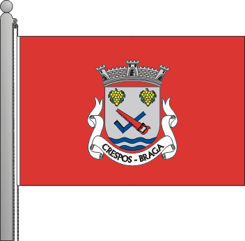Bandeira da freguesia de Crespos