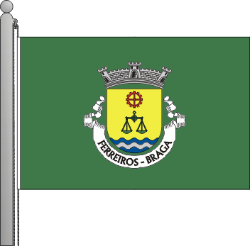 Bandeira da freguesia de Ferreiros