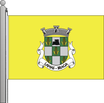 Bandeira da freguesia de Lamas