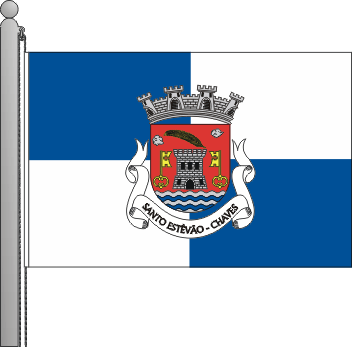 Bandeira da freguesia de Santo Estvo