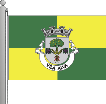 Bandeira da freguesia de Vila Alva