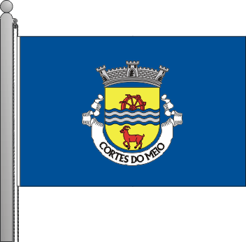 Bandeira da freguesia de Cortes do Meio