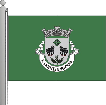Bandeira da freguesia de So Vicente e Ventosa