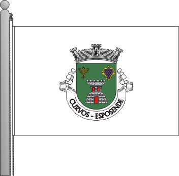 Bandeira da freguesia de Curvos