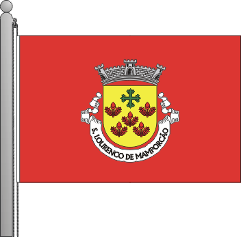 Bandeira da freguesia de So Loureno de Mamporco