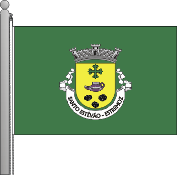 Bandeira da freguesia de Santo Estvo