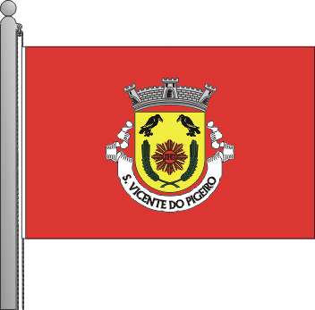 Bandeira da freguesia de So Vicente do Pigeiro